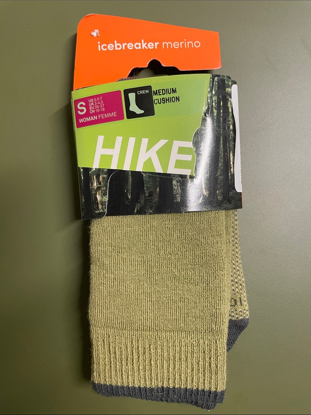 Icebreaker Merino Hike Crew Socks - women’s small